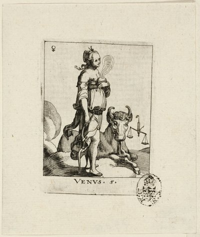 Venus, Platte fünf aus Der VII Planeten von Conrad Meyer