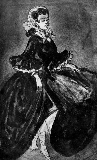 Femme Se Retroussant, 19. Jahrhundert, 1930 von Constantin Guys