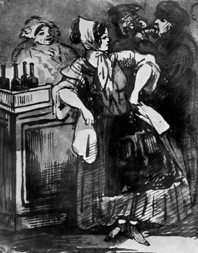 Le Comptoir, 19. Jahrhundert, 1930 von Constantin Guys
