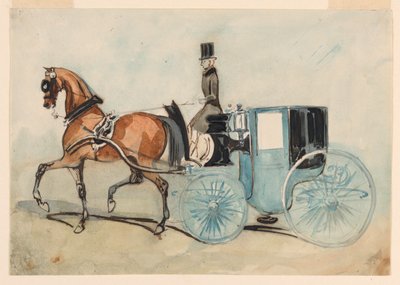 Der blaue Brougham von Constantin Guys
