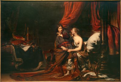 Joseph und die Potiphar von Cornelis Bisschop