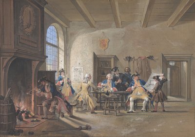 Wachstube, 1744 von Cornelis Troost