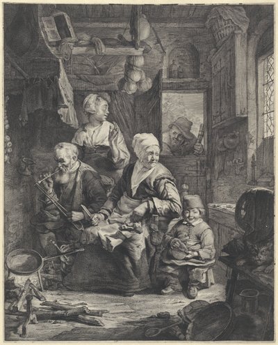 Pfannkuchenbäckerin von Cornelis Visscher (II)