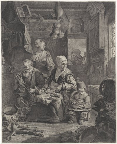 Pfannkuchenbäckerin von Cornelis Visscher (II)