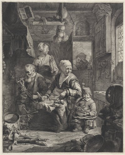 Pfannkuchenbäckerin von Cornelis Visscher (II)