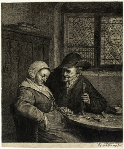 Alter Mann und Frau von Cornelis Visscher