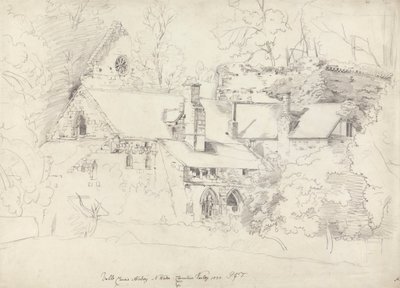 Valle Crucis Abtei, Denbighshire von Cornelius Varley