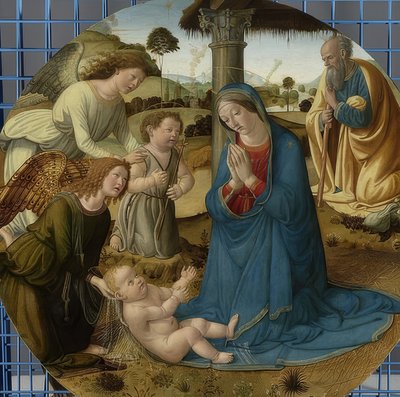 Die Anbetung des Kindes von Cosimo Rosselli