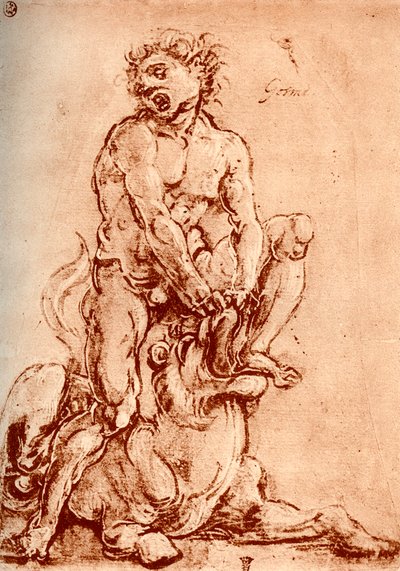 Herkules tötet den Löwen, 1913 von Cosimo Tura