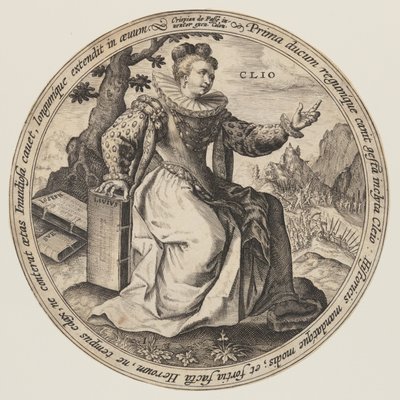 Thalia, aus Die Musen von Crispijn van de Passe I