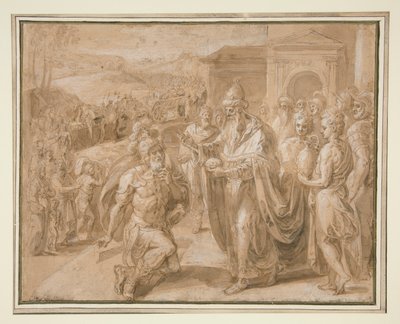 Abraham und Melchisedek von Crispin van den Broeck