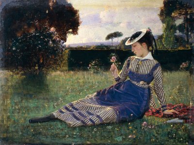 Alaide im Garten von Cristiano Banti
