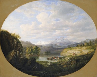Ein Schweizer See, 1849 von Daniel Huntington