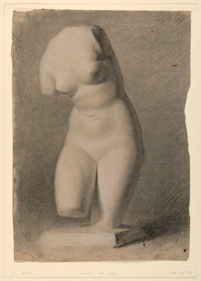 Weiblicher Torso von einem Gipsabdruck von Daniel Huntington