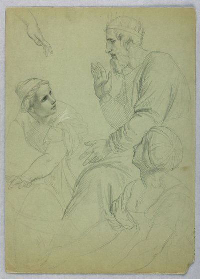 Skizzen eines Königs und zweier Frauen von Daniel Huntington