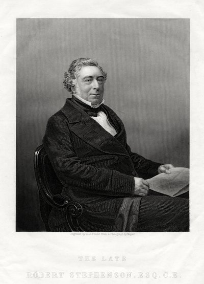 Robert Stephenson, englischer Bauingenieur, 1880 von Daniel John Pound