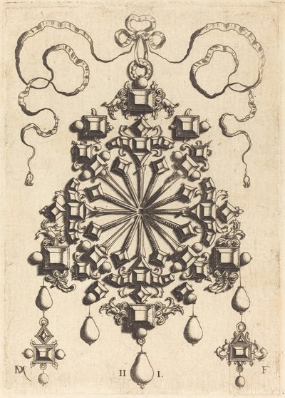 Großer Anhänger mit Stern in der Mitte von Daniel Mignot