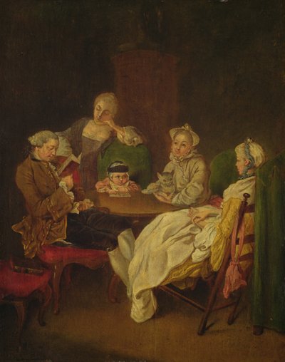Gesellschaft am Tisch von Daniel Nikolaus Chodowiecki
