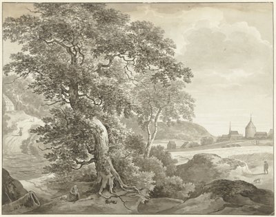 Landschaft nach Ruisdael von Daniël Dupré