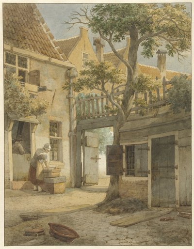 Innenhof eines Hofes in Amsterdam von Daniël Kerkhoff