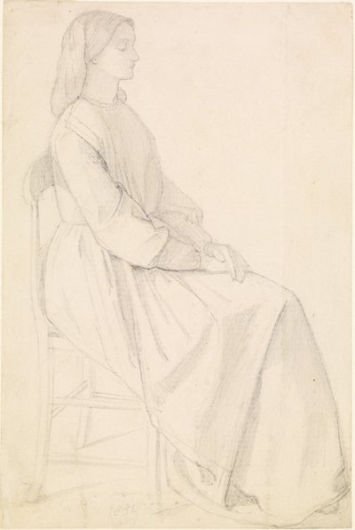 Porträt von Elizabeth Siddal von Dante Gabriel Charles Rossetti