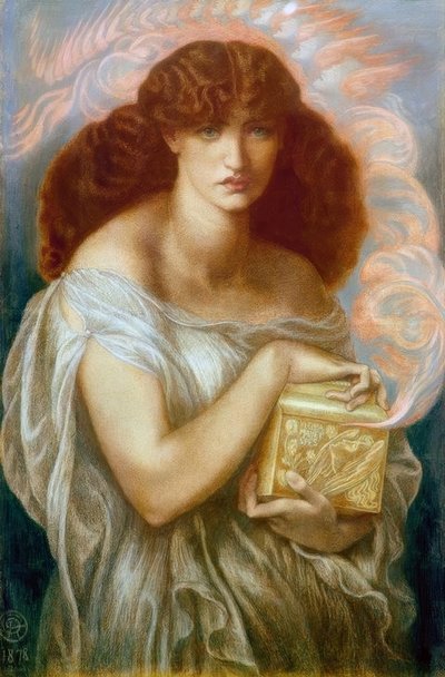 Pandora von Dante Gabriel Charles Rossetti
