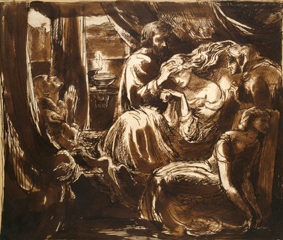 Der Tod von Lady Macbeth, ca. 1875 von Dante Gabriel Rossetti