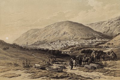 Nablus, das antike Sichem von David (after) Roberts