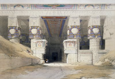 Der Tempel von Dendera, 7. Dezember von David (after) Roberts