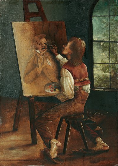 Selbstporträt von David Claypoole Johnston