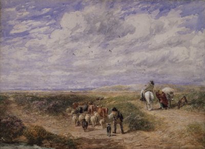 Nehmen Sie die linke Straße, 1854 von David Cox