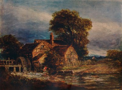 Das Wasserrad, ca. 1839 von David Cox the elder