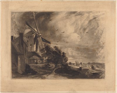 Eine Mühle von David Lucas after John Constable