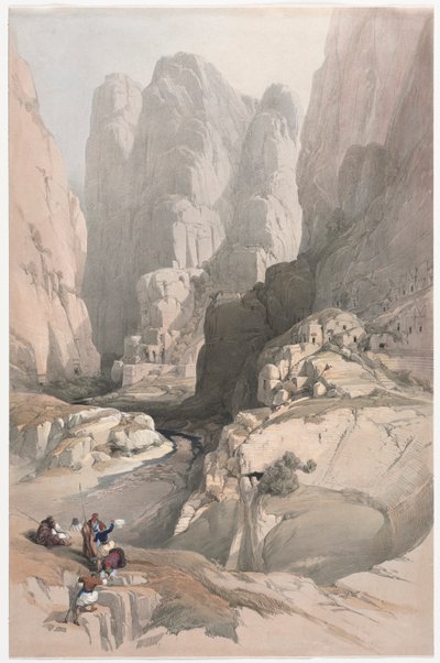 Eingang zu Petra, das Theater von David Roberts