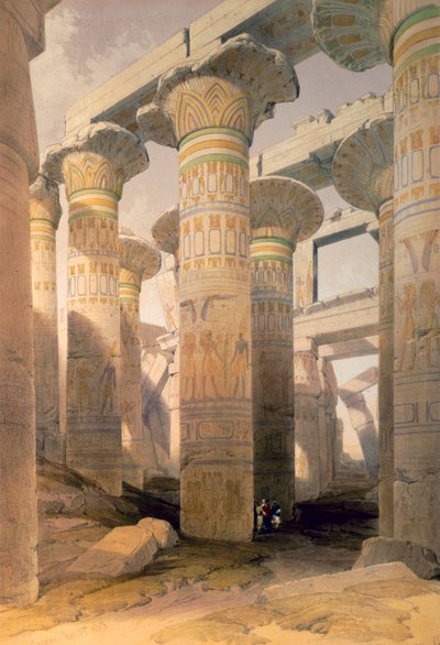 Säulensaal, Karnak, Ägypten von David Roberts