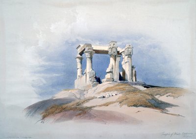 Tempel von Wady Kardassy, Nubien, 19. Jahrhundert von David Roberts