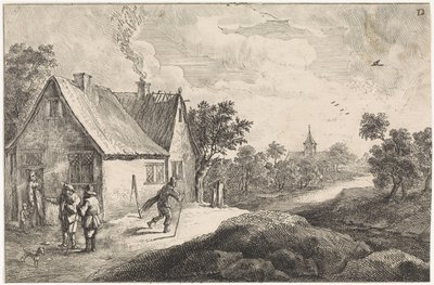 Bauerngehöft mit Figuren von David Teniers (II)