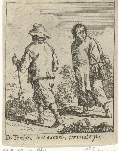 Ein Bauernpaar auf dem Weg von David Teniers (II)