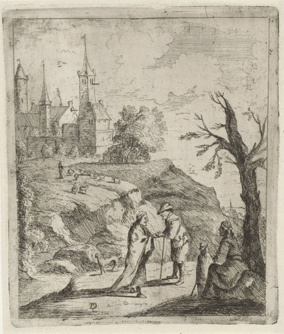 Landschaft mit Wahrsagerin von David Teniers (II)