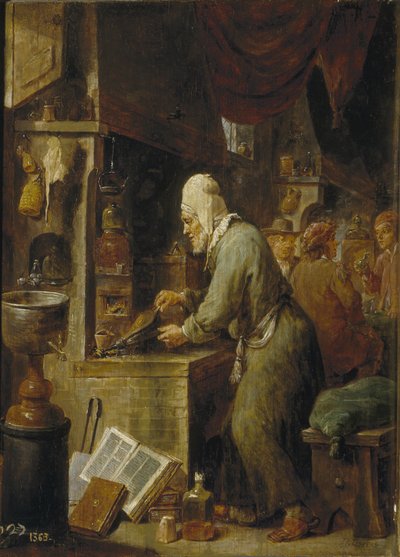 Ein Alchemist, 1631-1640 von David Teniers the Younger