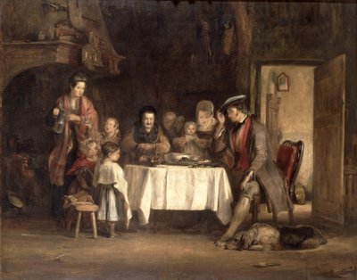 Gebet vor dem Essen, 1839 von David Wilkie