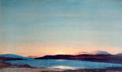 Sonnenuntergang, Loch Rannoch von David Young Cameron