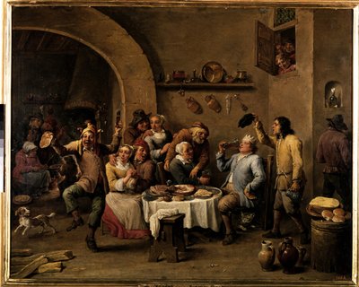 Der König trinkt von David Teniers the Younger