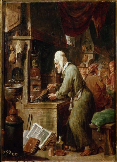 Der Alchemist von David Teniers the Younger
