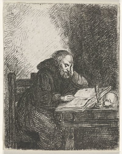Lesender Mönch von David van der Kellen