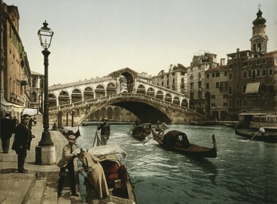 Rialtobrücke Venedig, ca. 1900 (Photochrom) von Detroit Publishing Co.