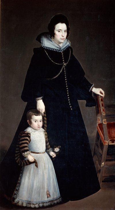 Doña Antonia Ifenarrietta und ihr Sohn, 1631 von Diego Velázquez