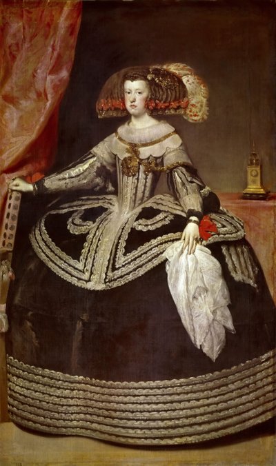 Porträt von Mariana von Österreich 1634-1696 von Diego Velázquez