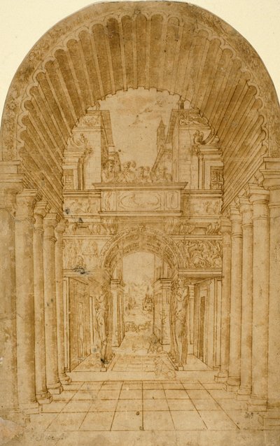 Perspektivische Szenerie von Diego de Siloé