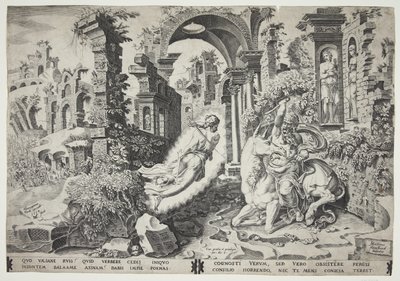 Bileam und der Engel von Dirck Volckertsz. Coornhert